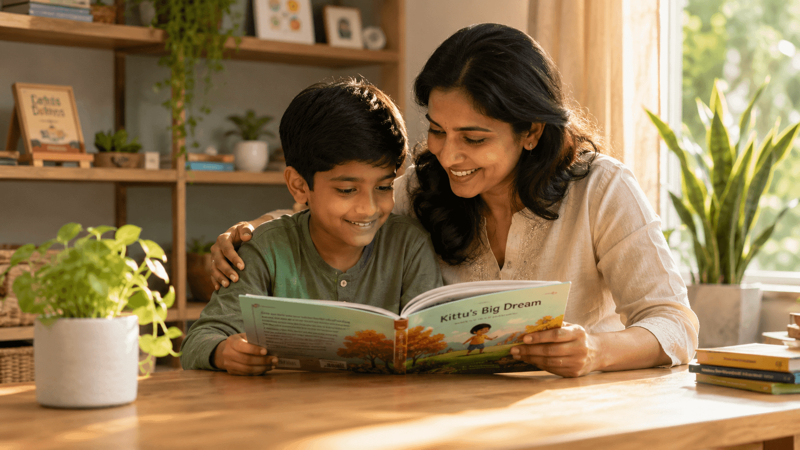 Child learning confidently