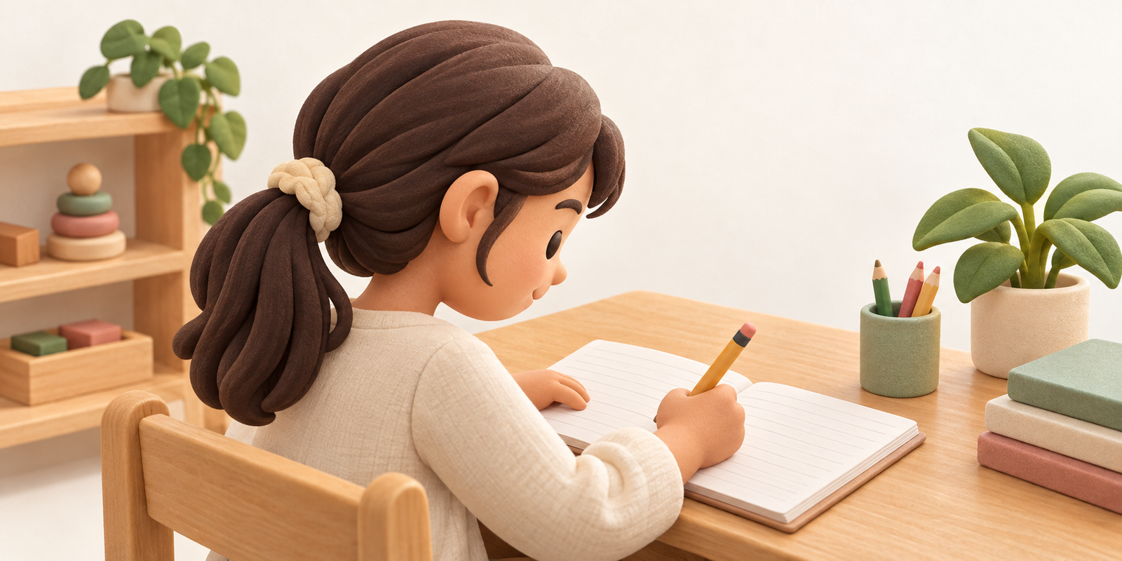 A child reading confidently